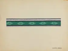 Wall Paper Border, c. 1936. Creator: George Robin