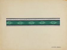 Wall Paper Border, c. 1936. Creator: George Robin