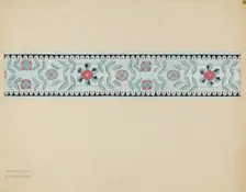 Wall Paper Border, c. 1936. Creator: Elizabeth Valentine