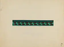 Wall Paper Border, c. 1936. Creator: Paul Farkas