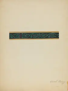 Wall Paper Border, c. 1936. Creator: Vincent Burzy