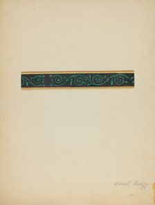 Wall Paper Border, c. 1936. Creator: Vincent Burzy