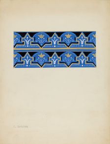 Wall Paper Border, c. 1937. Creator: Charles Garjian