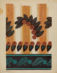 Wall Paper Border, c. 1937. Creator: Jack Staloff