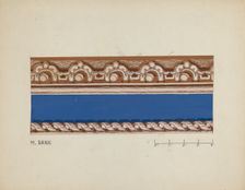Wall Paper Border, c. 1937. Creator: Moses Bank
