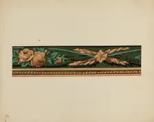 Wall Paper Border, c. 1937. Creator: Paul Farkas
