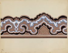 Wall Paper Border, c. 1937. Creator: Paul Farkas
