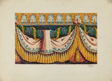 Wall Paper Border Design, c. 1936. Creator: Frances Lichten