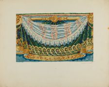 Wall Paper Border Design, c. 1936. Creator: Frances Lichten