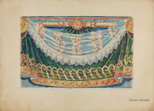 Wall Paper Border Design, c. 1939. Creator: Holger Hansen