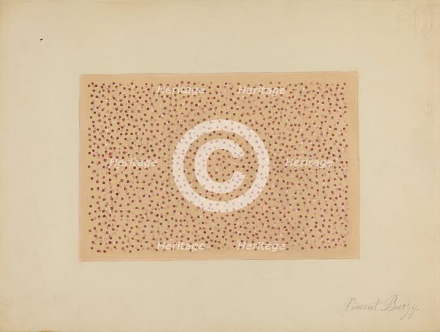 Wall Paper, c. 1936. Creator: Vincent Burzy.