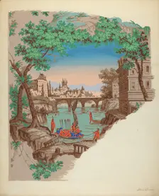 Wall Paper, c. 1936. Creator: Albert J. Levone