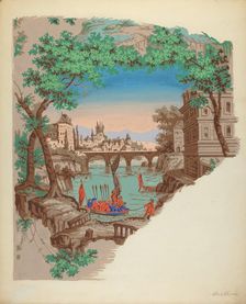 Wall Paper, c. 1936. Creator: Albert J. Levone