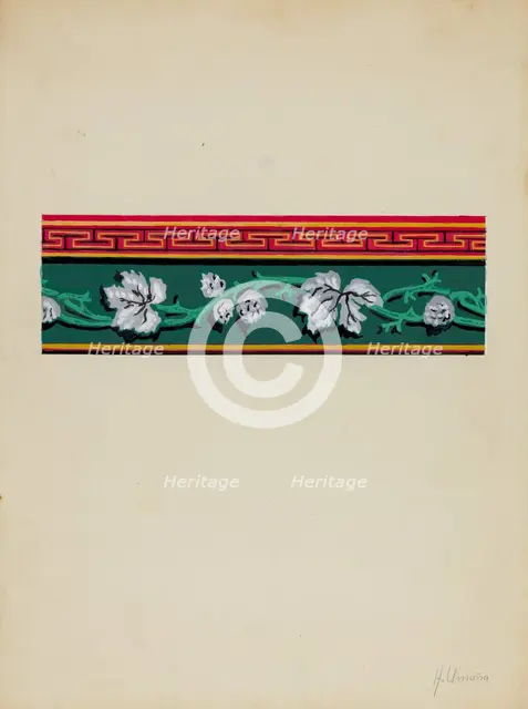 Wall Paper, c. 1936. Creator: Alfonso Umana.