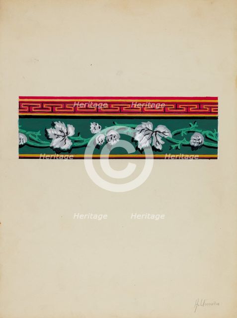 Wall Paper, c. 1936. Creator: Alfonso Umana.