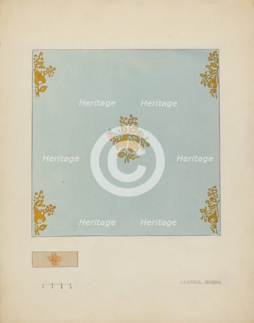 Wall Paper, c. 1936. Creator: George Robin.