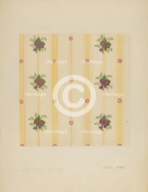Wall Paper, c. 1936. Creator: George Robin.