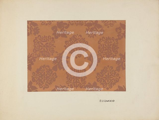 Wall Paper, c. 1936. Creator: Sidney Liswood.