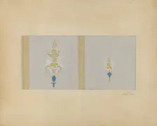 Wall Paper, c. 1937. Creator: Vincent Burzy