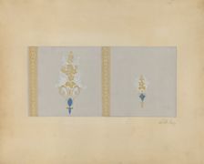 Wall Paper, c. 1937. Creator: Vincent Burzy