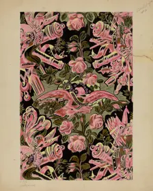 Wall Paper, c. 1937. Creator: Elizabeth Valentine