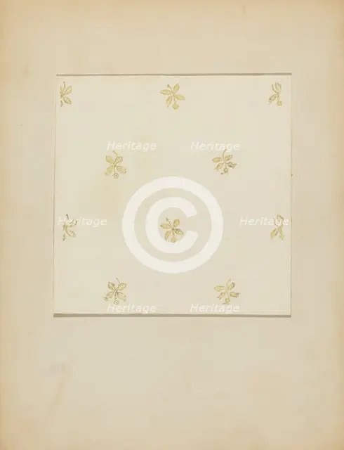 Wall Paper, c. 1937. Creator: George Robin.