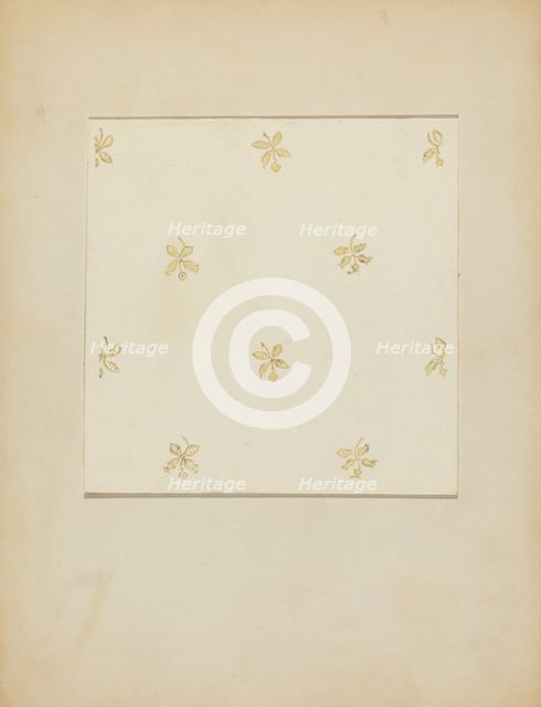 Wall Paper, c. 1937. Creator: George Robin.