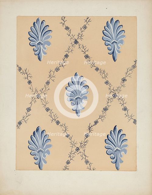 Wall Paper, c. 1937. Creator: John Garay.