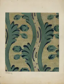 Wall Paper, c. 1937. Creator: Joseph Rothenberg