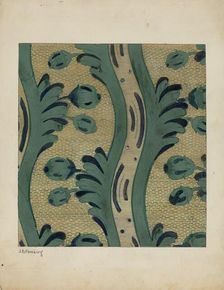 Wall Paper, c. 1937. Creator: Joseph Rothenberg