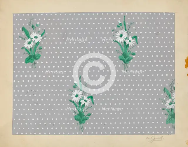 Wall Paper, c. 1937. Creator: Karl Joubert.