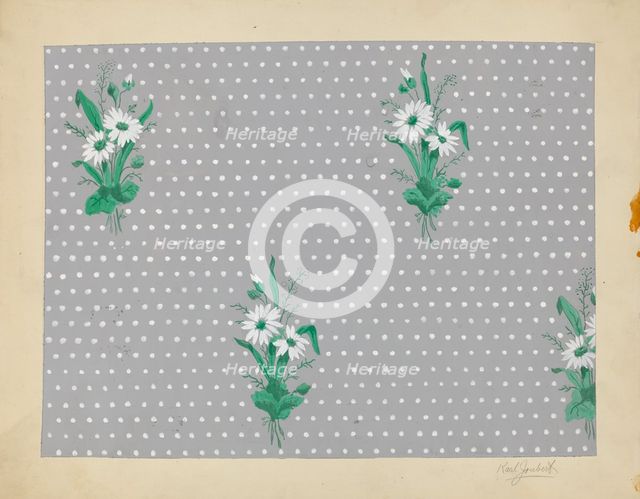 Wall Paper, c. 1937. Creator: Karl Joubert.