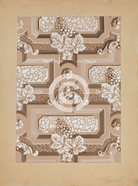 Wall Paper, c. 1937. Creator: Karl Joubert.