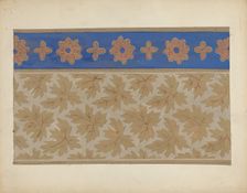 Wall Paper, c. 1937. Creator: Margaret Knapp