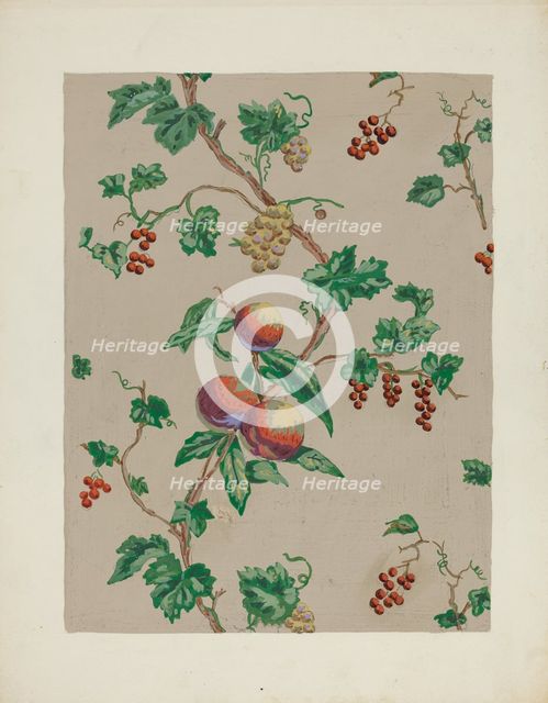 Wall Paper, c. 1937. Creator: Margaret Knapp.