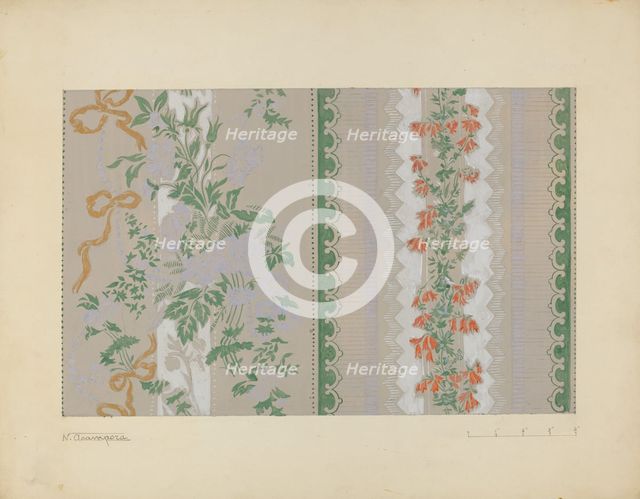 Wall Paper, c. 1937. Creator: Nicholas Acampora.
