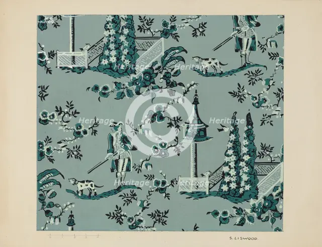 Wall Paper, c. 1937. Creator: Sidney Liswood.