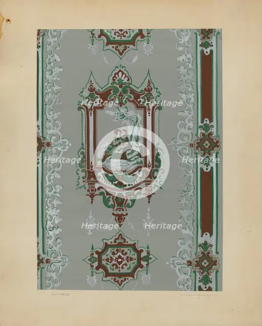Wall Paper, c. 1937. Creator: Sidney Liswood.
