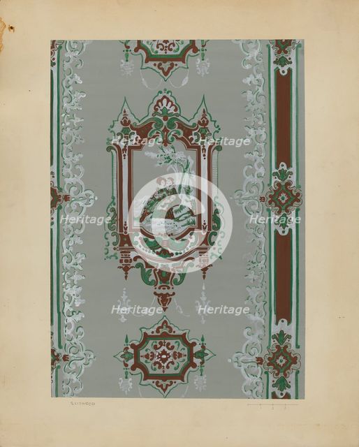 Wall Paper, c. 1937. Creator: Sidney Liswood.