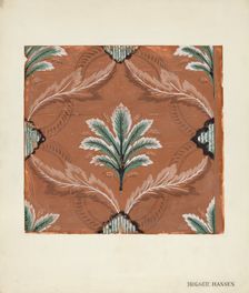 Wall Paper, c. 1939. Creator: Holger Hansen