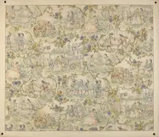 Wall Paper Design, c. 1939. Creator: Henry Meyers