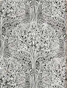 Wall-paper, printed in distemper colour. Designed by H. Wilson 1893 Creator: W Jackson