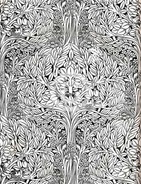 'Wall-paper, printed in distemper colour. Designed by H. Wilson', 1893 Creator: W Jackson.