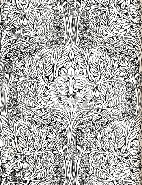 'Wall-paper, printed in distemper colour. Designed by H. Wilson', 1893 Creator: W Jackson.