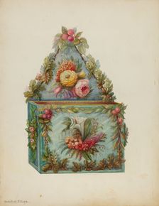 Wall Pocket, c. 1939. Creator: Nicholas Zupa