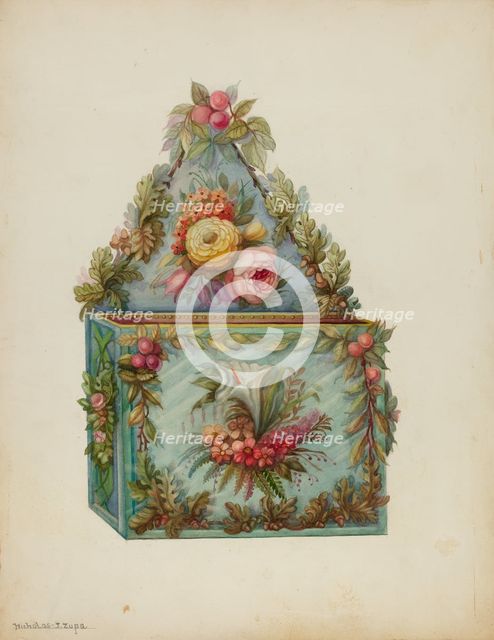 Wall Pocket, c. 1939. Creator: Nicholas Zupa.