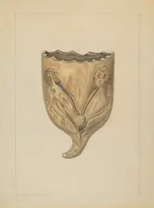 Wall Pocket for Flowers, 1935/1942. Creator: Gertrude Lemberg