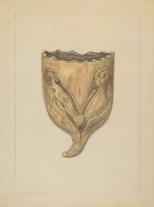 Wall Pocket for Flowers, 1935/1942. Creator: Gertrude Lemberg
