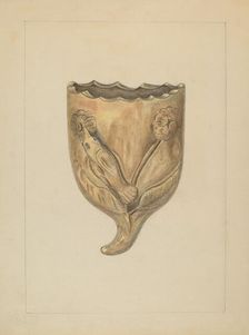 Wall Pocket for Flowers, 1935/1942. Creator: Gertrude Lemberg