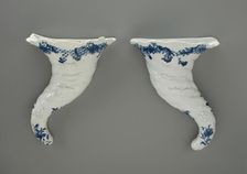 Wall Pocket (one of a pair), Worcester, c. 1756-1758. Creator: Royal Worcester
